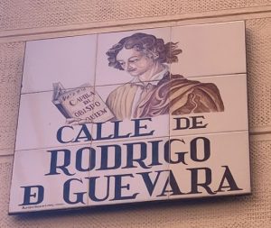 Placa calle de Rodrigo de Guevara