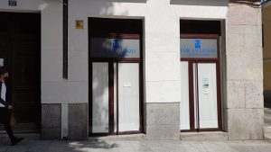 tabla y lienzo calle de la ribera de curtidores.