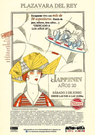 Cartel baja jappenin años 20