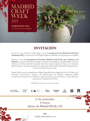Madrid Craft Week – 11 al 20 de Noviembre de 2022