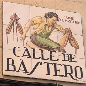 Placa calle de bastero