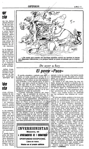 Recorte de prensa perro paco 2