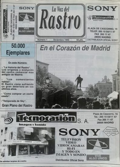 periodico la voz del rastro pagina 1