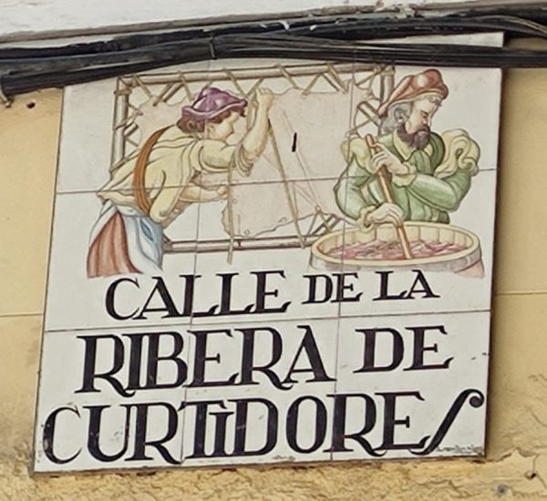 placa calle de la ribera de curtidores